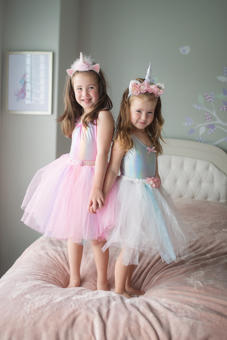 Creative Education Iridescent Bodysuit | Silver (Size 5-6)
