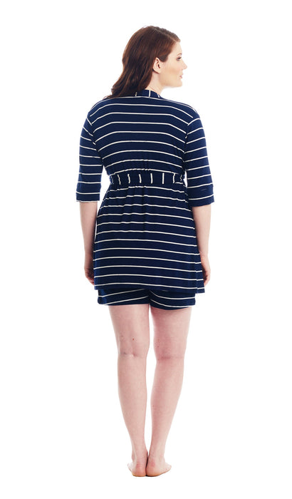 Everly Grey Adaline Navy Stripe 5-Piece PJ Set