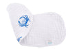 Little Hometown 2-in-1 Burp Cloth + Bib | Blue Crab - Cullen's Babyland & Playland