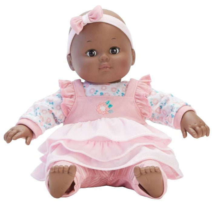 Madame Alexander Baby Cuddles Pink Floral -Dark Skin Tone Doll