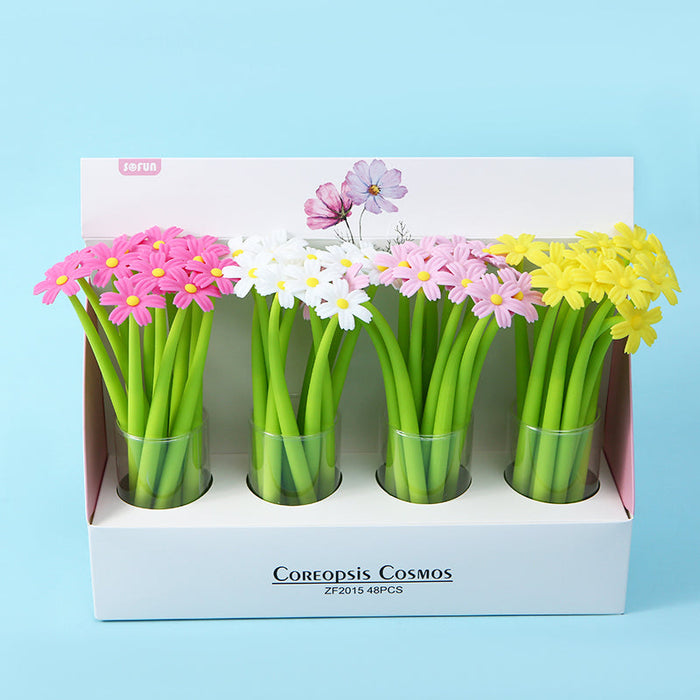 BC Mini Coreppsis Cosmos Flower Wiggle Gel Pen