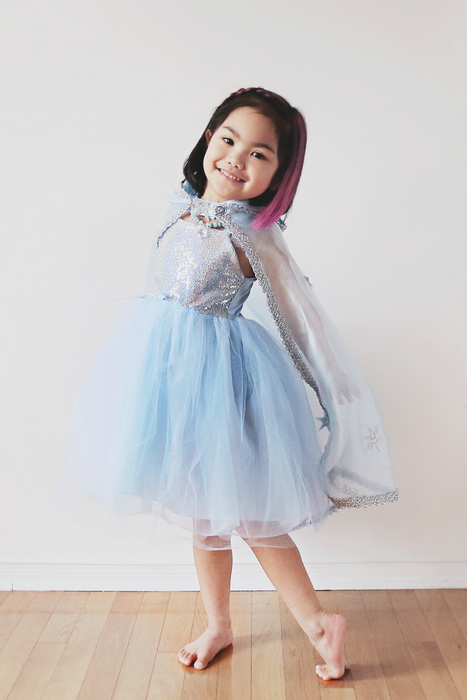Creative Education Sequins Princess Dress | Blue (Size 5-6)