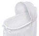 Badger Basket White Long Skirt Wishes Oval Bassinet