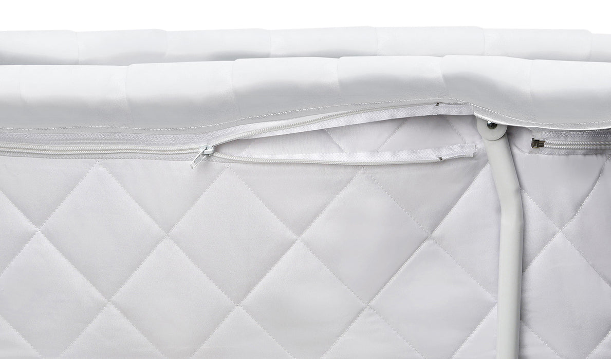Badger Basket White Long Skirt Wishes Oval Bassinet