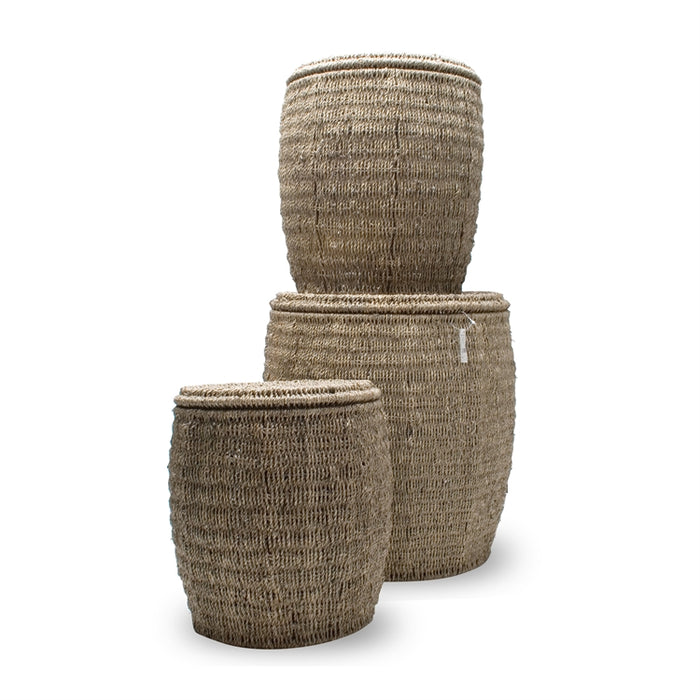 TAG Seagrass Storage Ottoman - Medium
