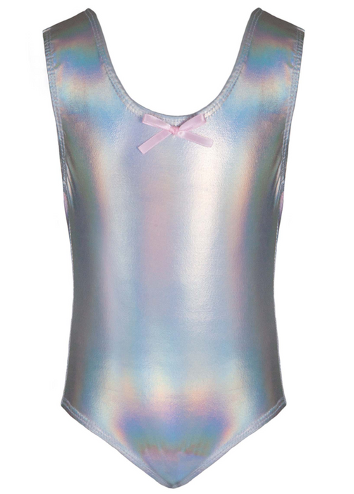 Creative Education Iridescent Bodysuit | Silver (Size 5-6)