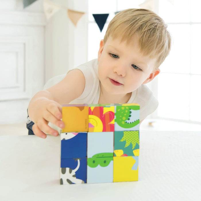 Classic World Toys Wild Animal Blocks Puzzle