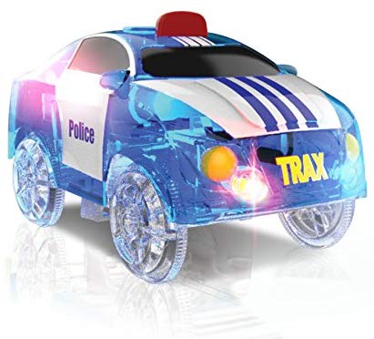 Mindscope Twister Tracks 221 (11 feet) Neon Glow Track + 1 Police Car
