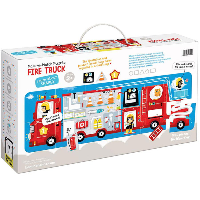Banana Panda Make a Match Fire Truck Puzzle