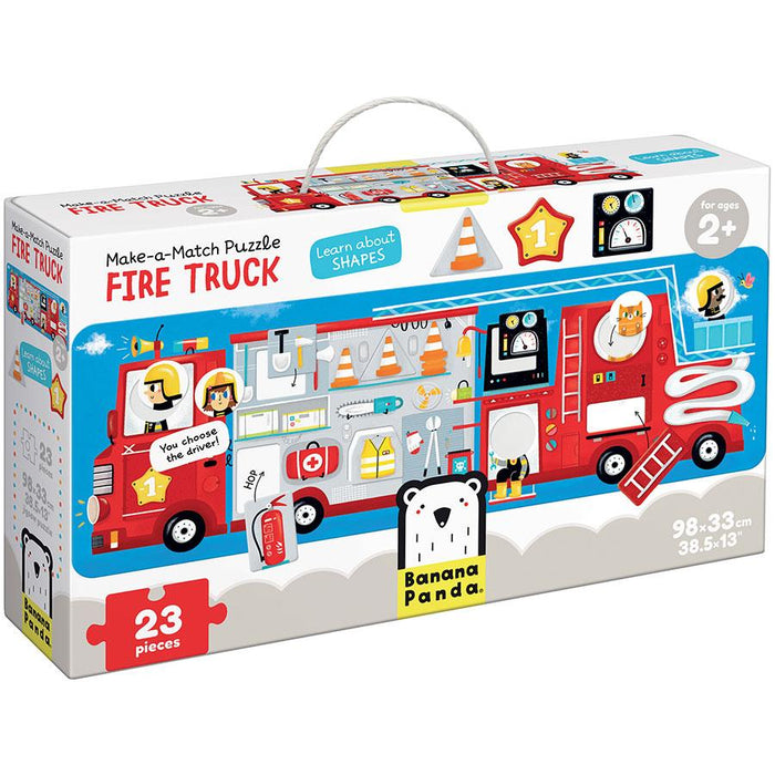 Banana Panda Make a Match Fire Truck Puzzle