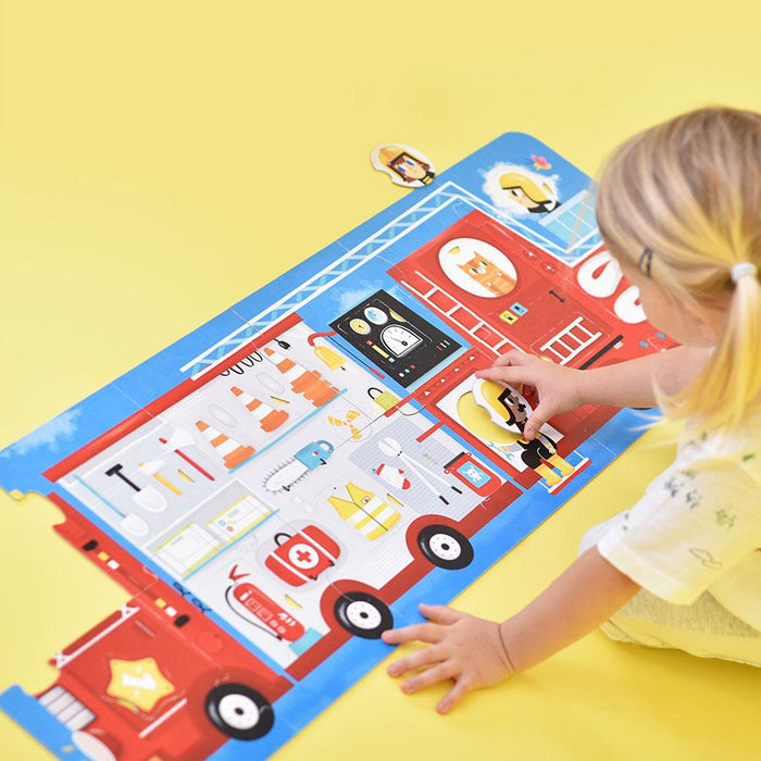 Banana Panda Make a Match Fire Truck Puzzle