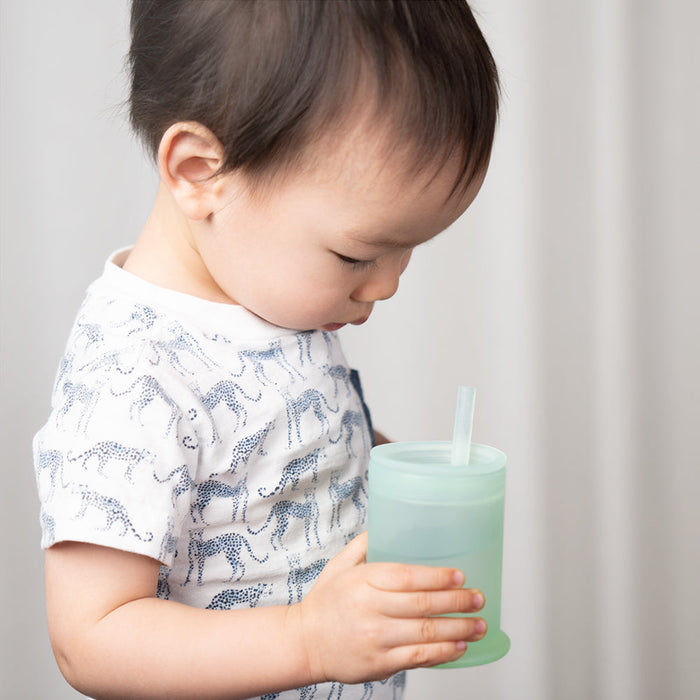 Olababy Traning Cup with Lid + Straw | Mint