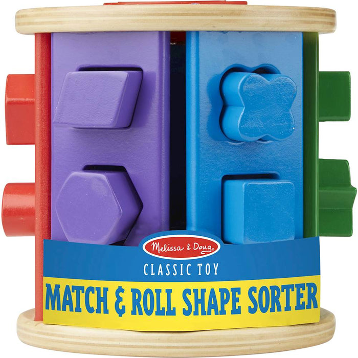 Melissa & Doug Match & Roll Shape Sorter