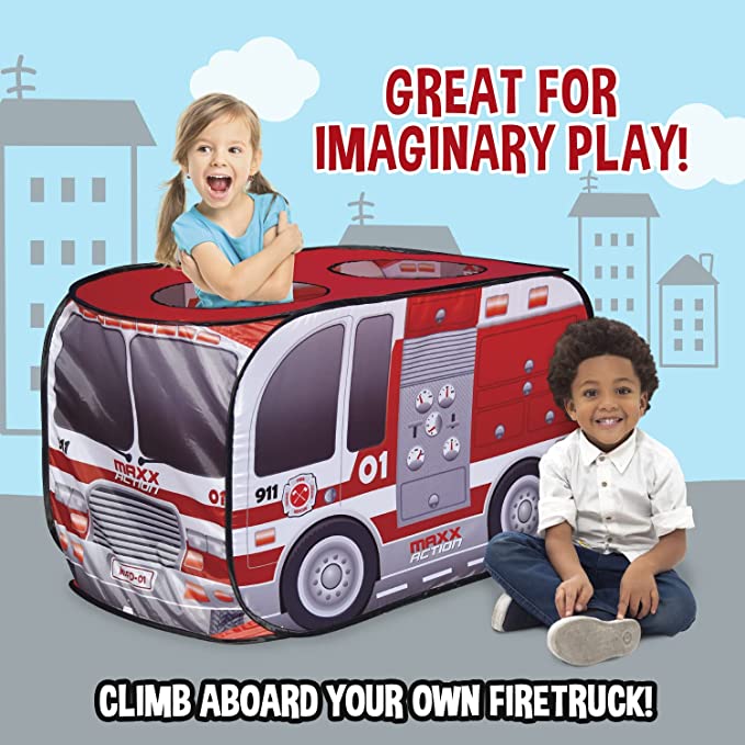 Sunny Days Pop Up Play Tent Firetruck