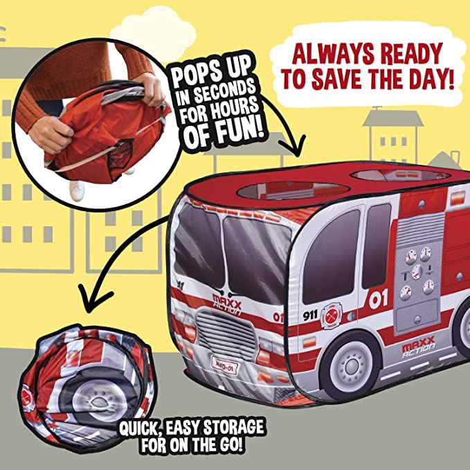 Sunny Days Pop Up Play Tent Firetruck