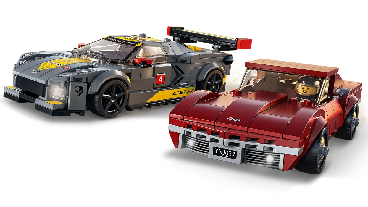 Lego Chevrolet Corvette C8.R and 1968 Corvette