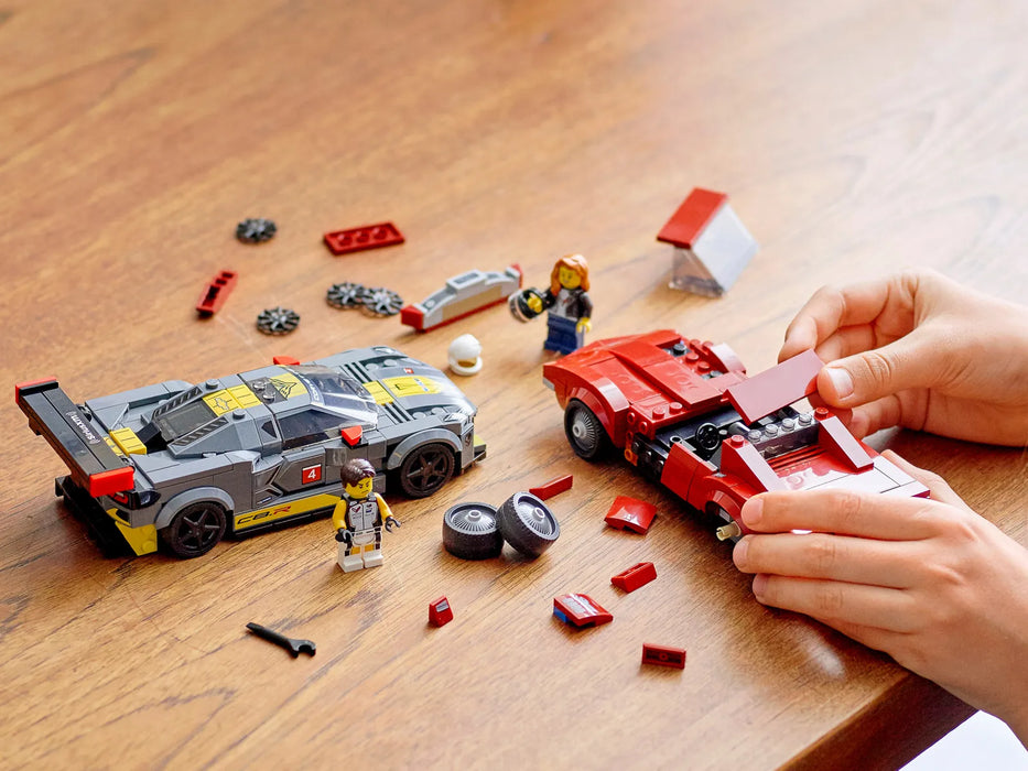 Lego Chevrolet Corvette C8.R and 1968 Corvette