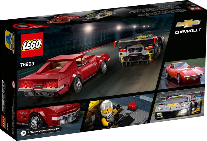 Lego Chevrolet Corvette C8.R and 1968 Corvette