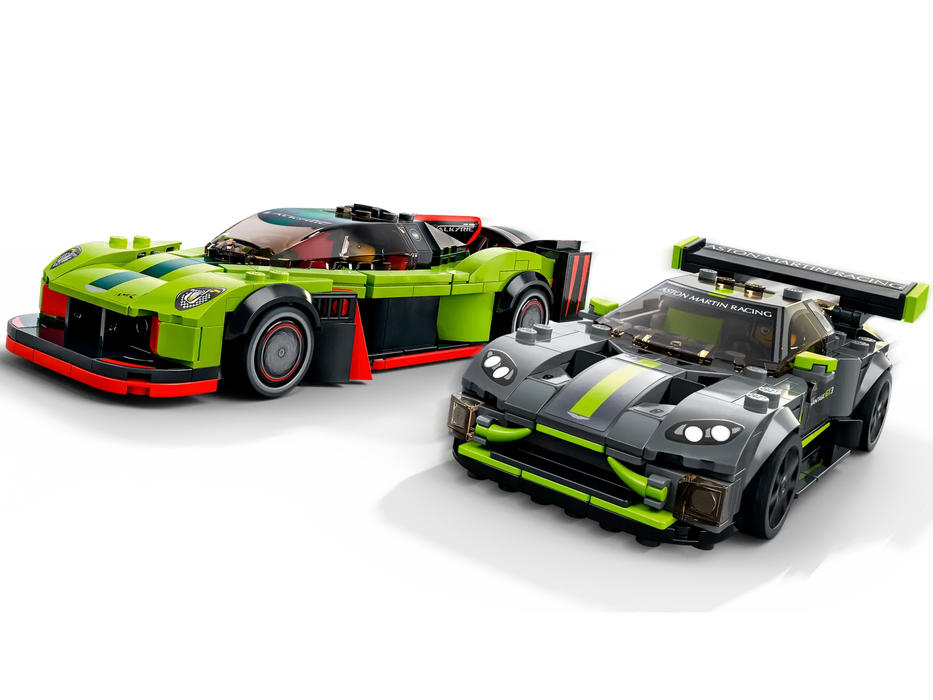 Lego Aston Martin Valkyrie AMR and Vantage GT3