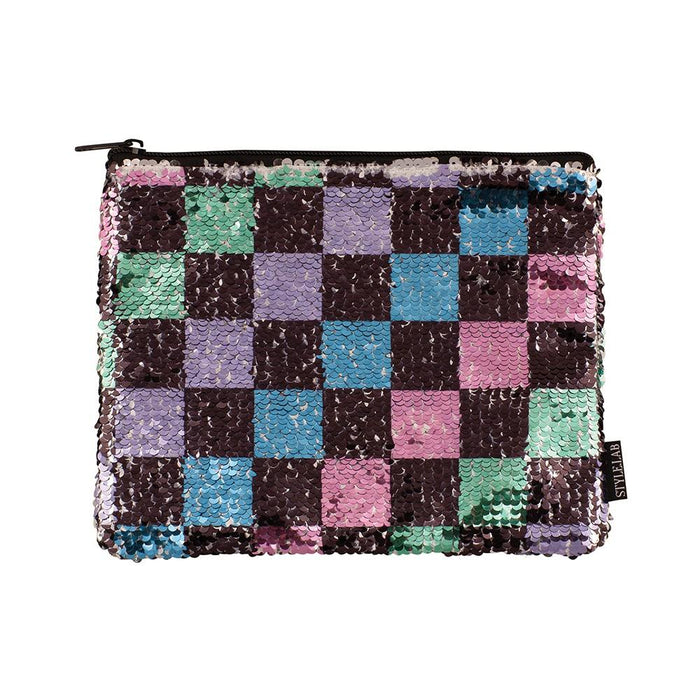 Fashion Angels Checkerboard Sequin Pouch