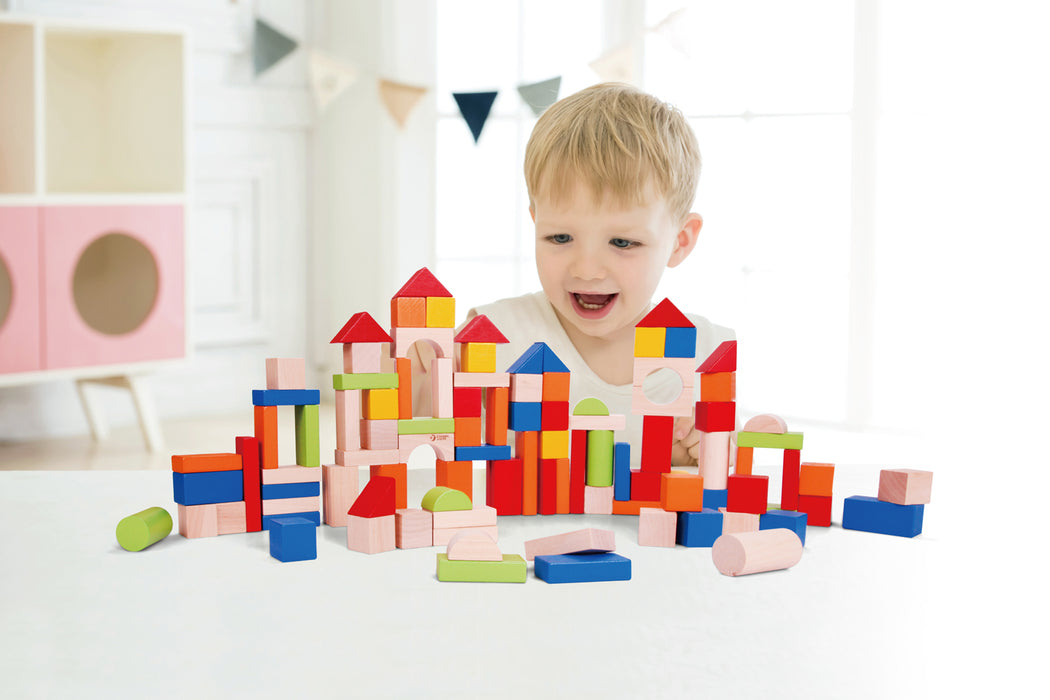 Classic World Toys 100 Wood Blocks