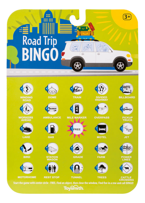 Toysmith Road Trip Bingo Card