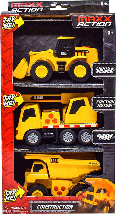 Sunny Days Maxx Action 3-Pack Construction Vehicles