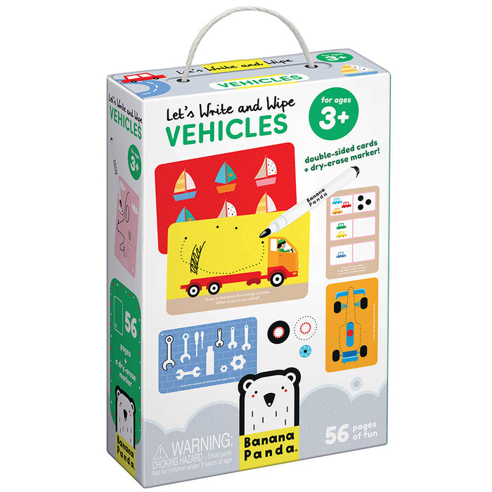 Banana Panda Let’s Write and Wipe Vehicles