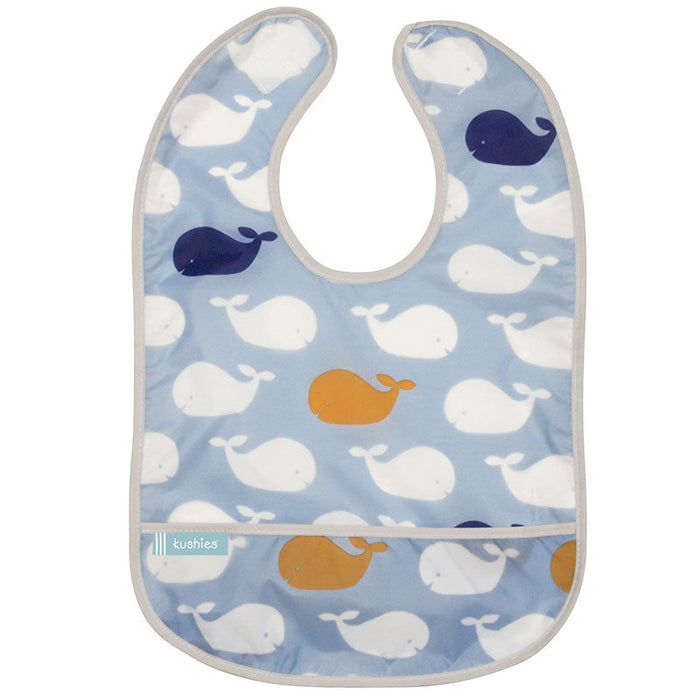 Kushies Cleanbib | Blue Whales