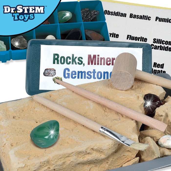Dr. STEM Toys Discovery Rock & Gem Dig Set