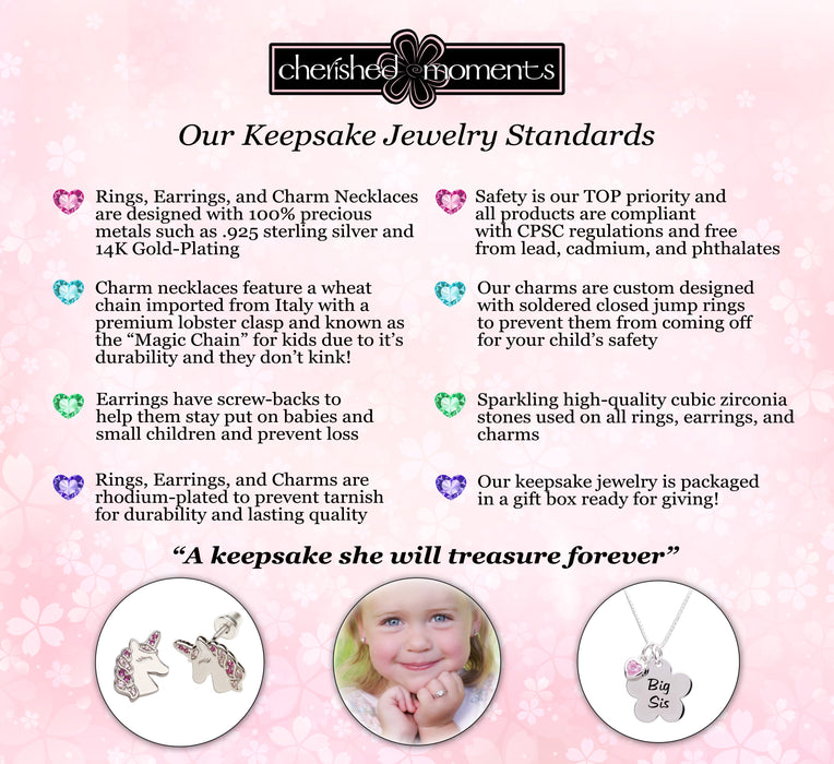 Cherished Moments Gold Plated Sterling Silver Hoop Earrings