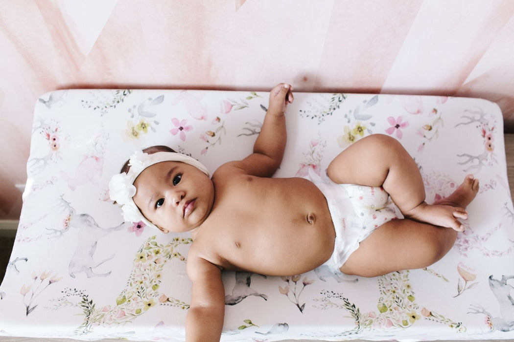 Oilo Fawn Jersey Changing Pad Cover - Cullen's Babyland & Playland