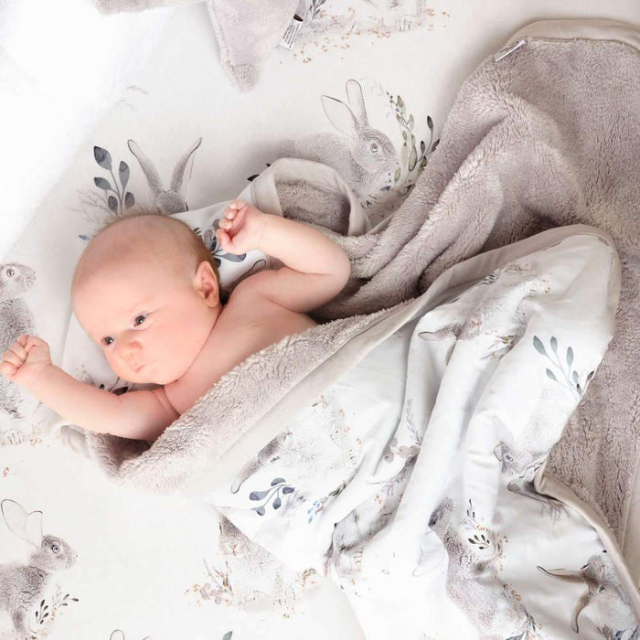 Oilo Cottontail Jersey Crib Sheet