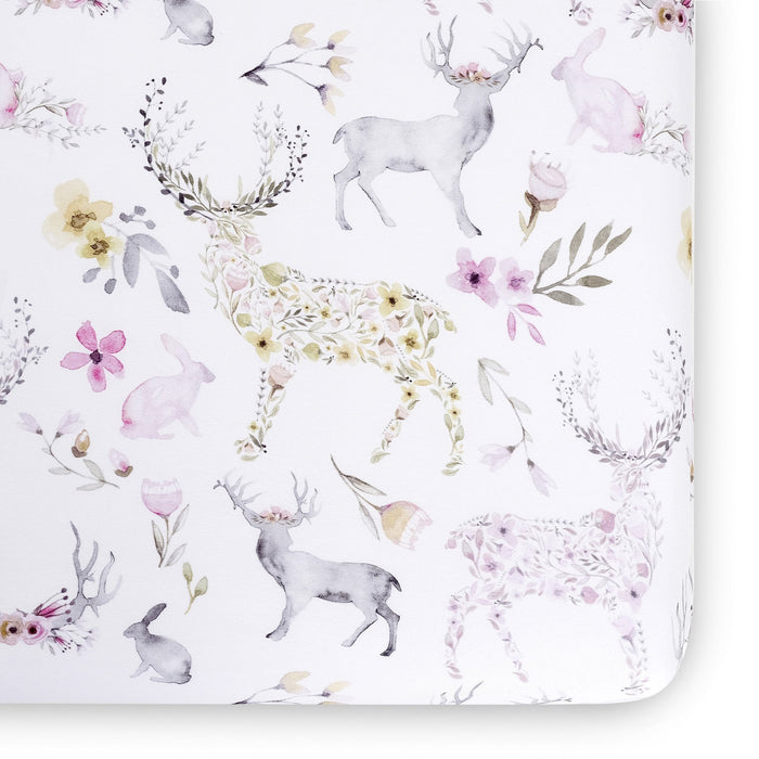 Oilo Fawn Jersey Crib Sheet