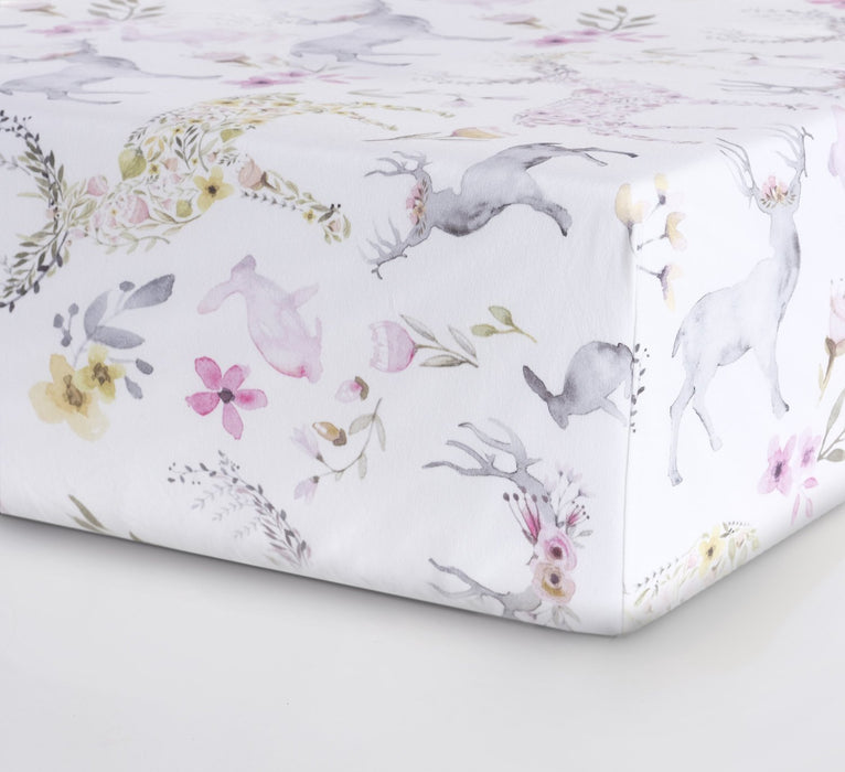 Oilo Fawn Jersey Crib Sheet