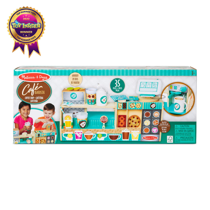 Melissa & Doug Wooden Cafe Barista Coffee Shop