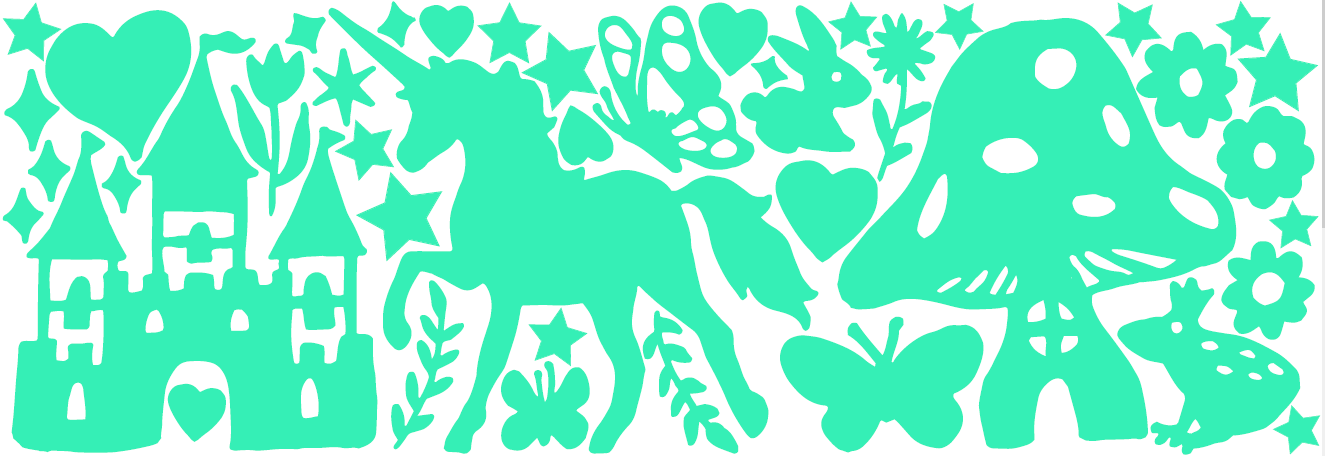 Gloplay Glow in the Dark Wall Stickers Fairy Tale Series