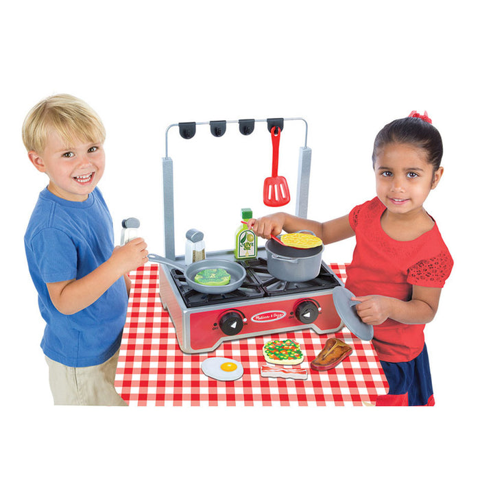 Melissa & Doug Deluxe Wooden Cooktop