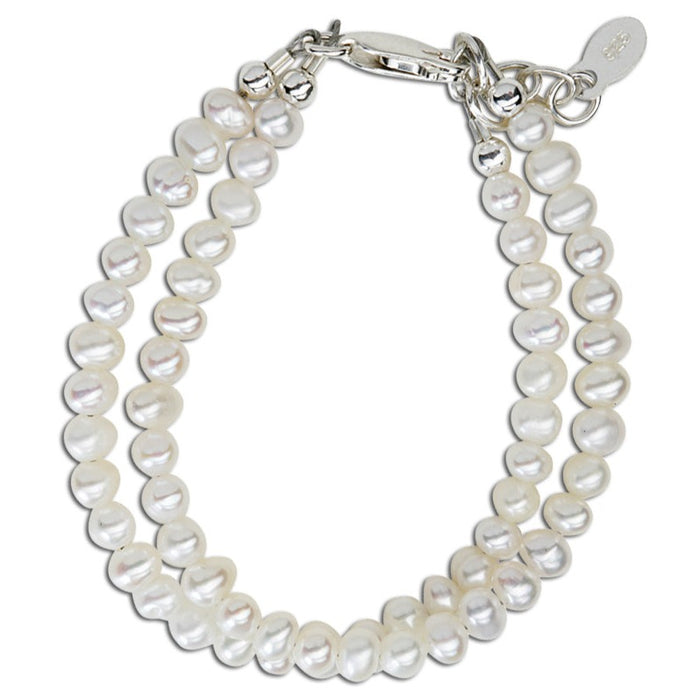 Cherished Moments Elizabeth Silver Bracelet  with Double Strands