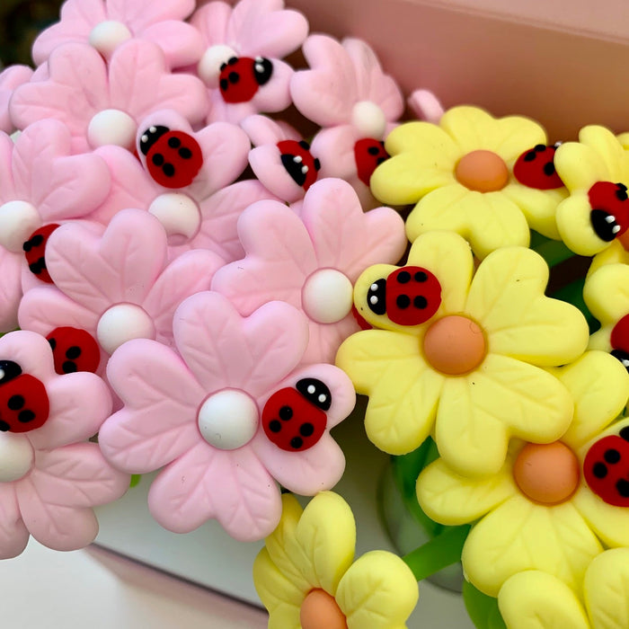 BC Mini Ladybug Daisy Flower Wiggle Gel Pen