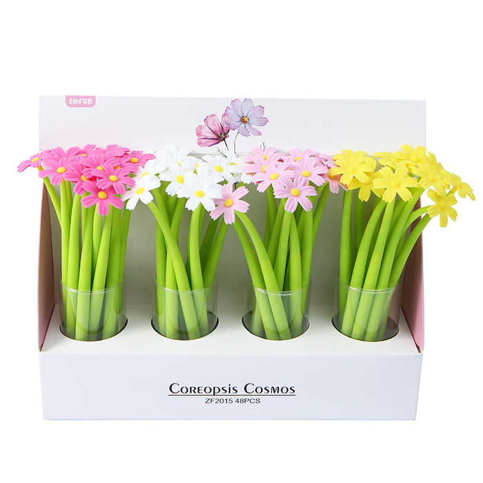 BC Mini Coreppsis Cosmos Flower Wiggle Gel Pen