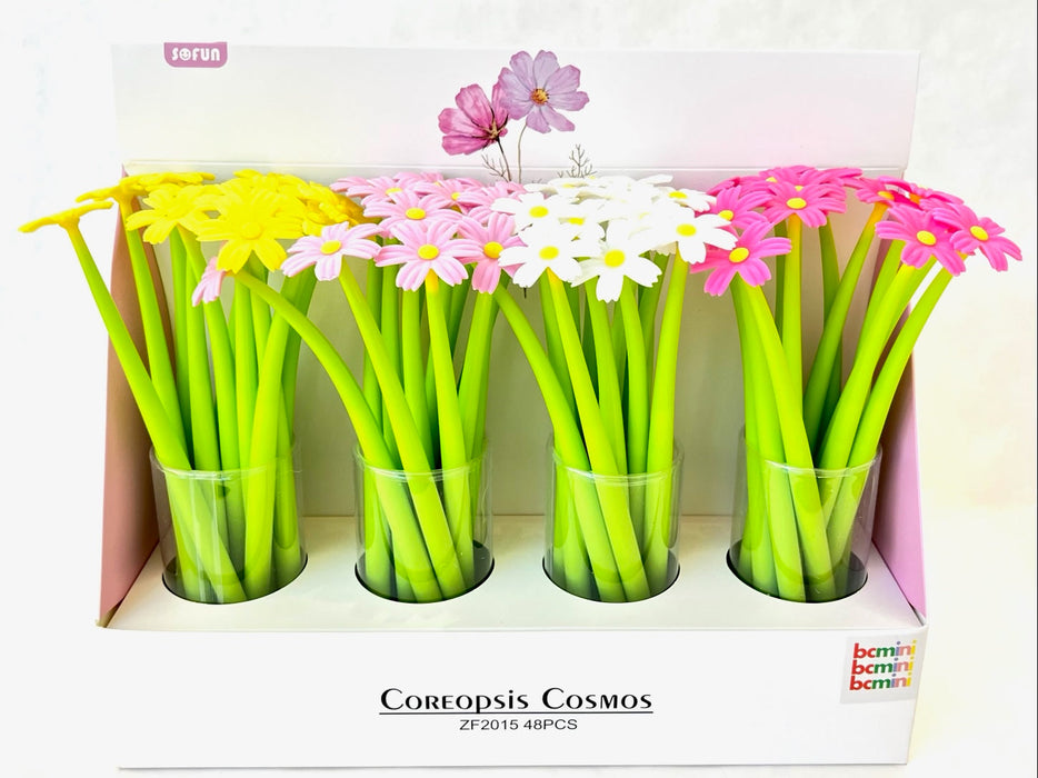 BC Mini Coreppsis Cosmos Flower Wiggle Gel Pen