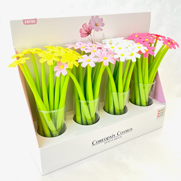 BC Mini Coreppsis Cosmos Flower Wiggle Gel Pen
