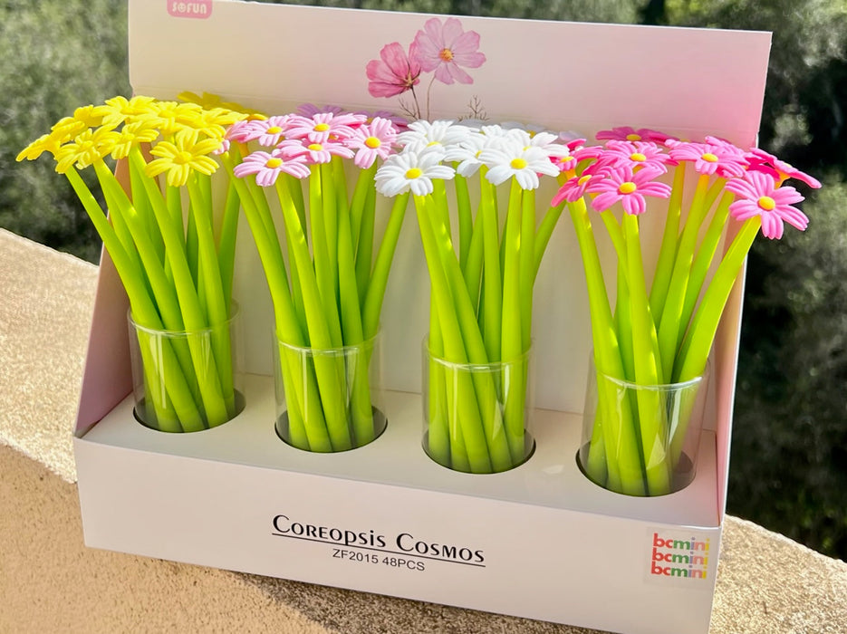 BC Mini Coreppsis Cosmos Flower Wiggle Gel Pen