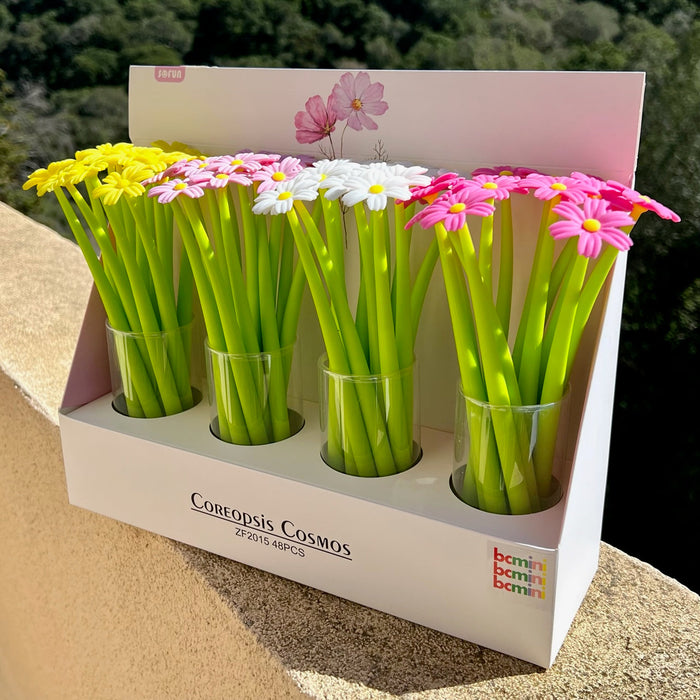 BC Mini Coreppsis Cosmos Flower Wiggle Gel Pen