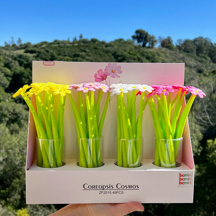 BC Mini Coreppsis Cosmos Flower Wiggle Gel Pen