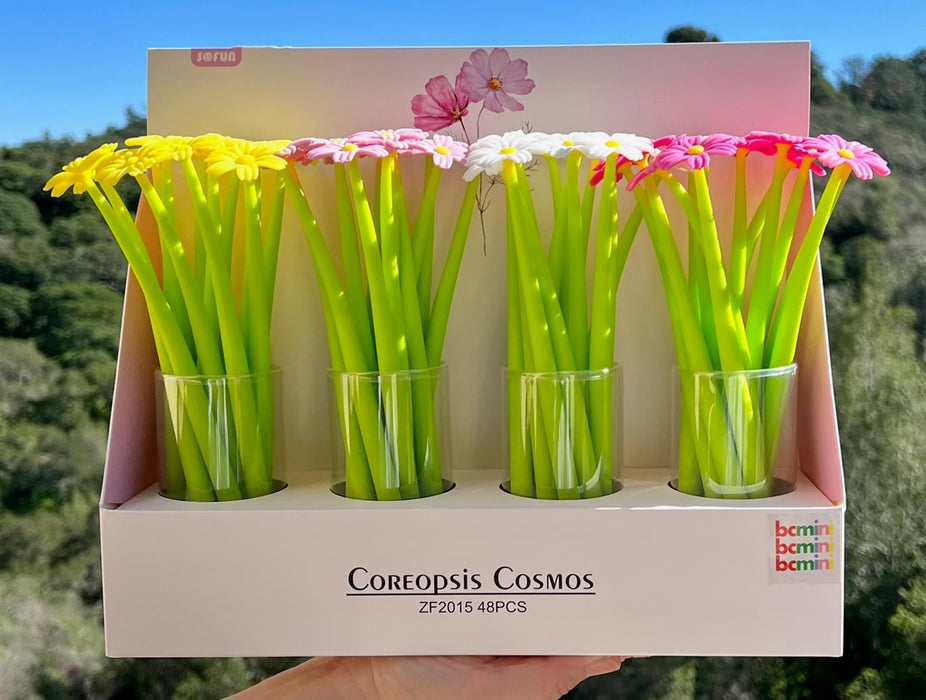 BC Mini Coreppsis Cosmos Flower Wiggle Gel Pen