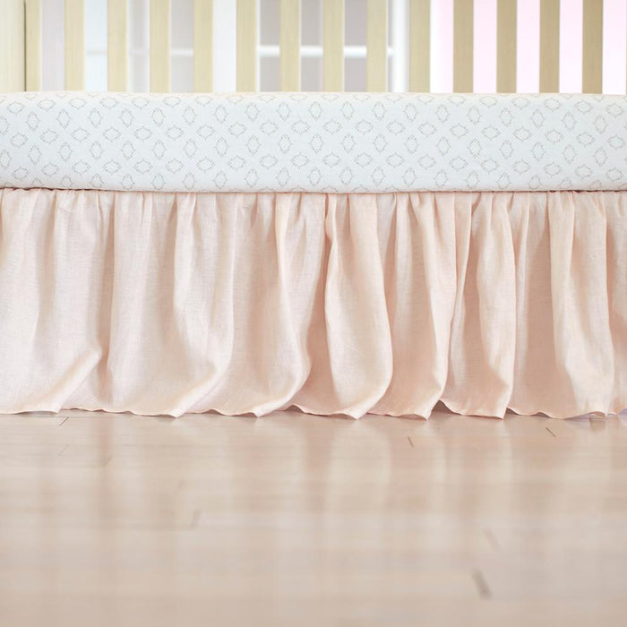 Gerber Keepsake Classic Vintage Crib Skirt | Pink
