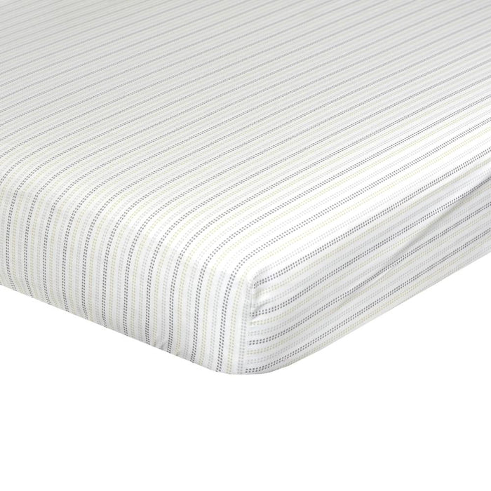 Just Born Dream Fitted Crib Sheet, Taupe/Gray
