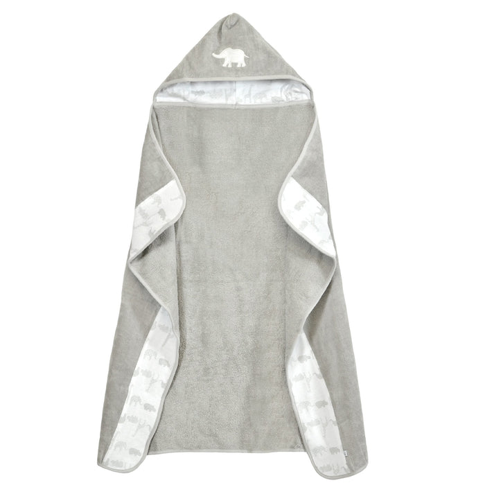 Just Born Grey Safari Hooded Towel
